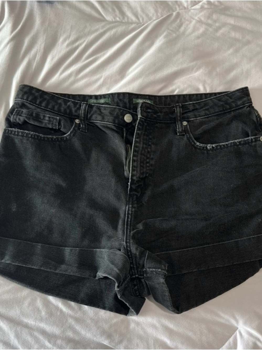 wild fable Black Denim High-Rise Shorts